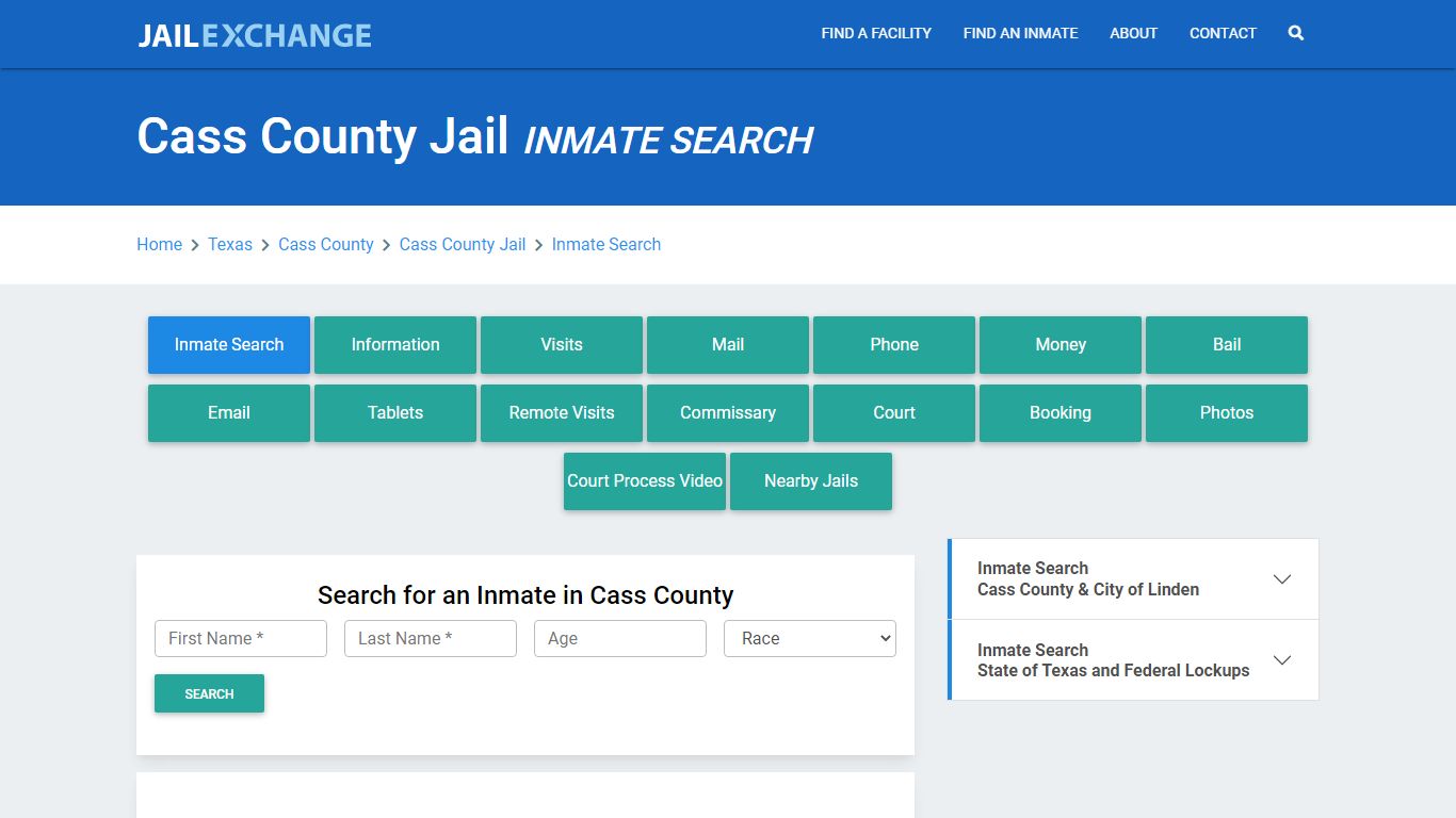 Cass County Jail, TX Inmate Search: Roster & Mugshots - Jail Exchange