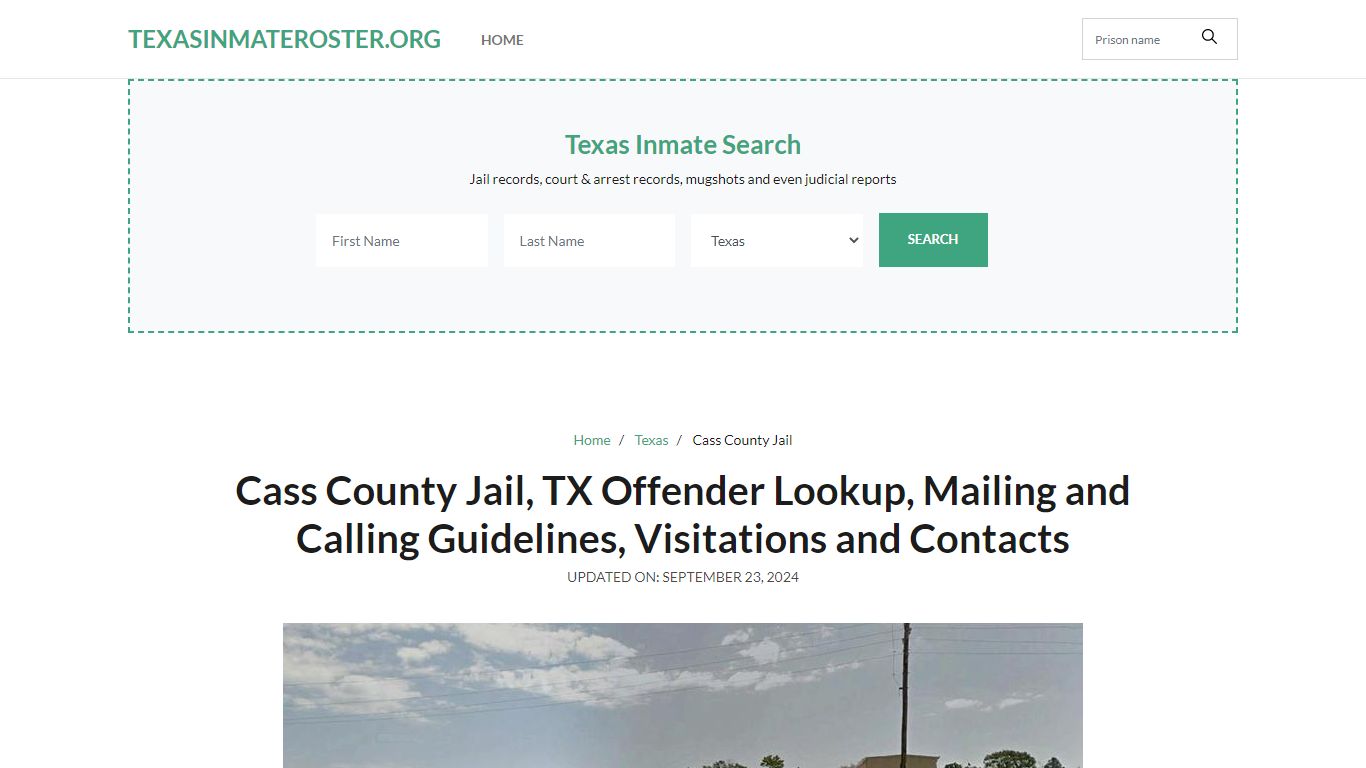 Cass County Jail, TX: Inmate Search Options, Visitations, Contacts