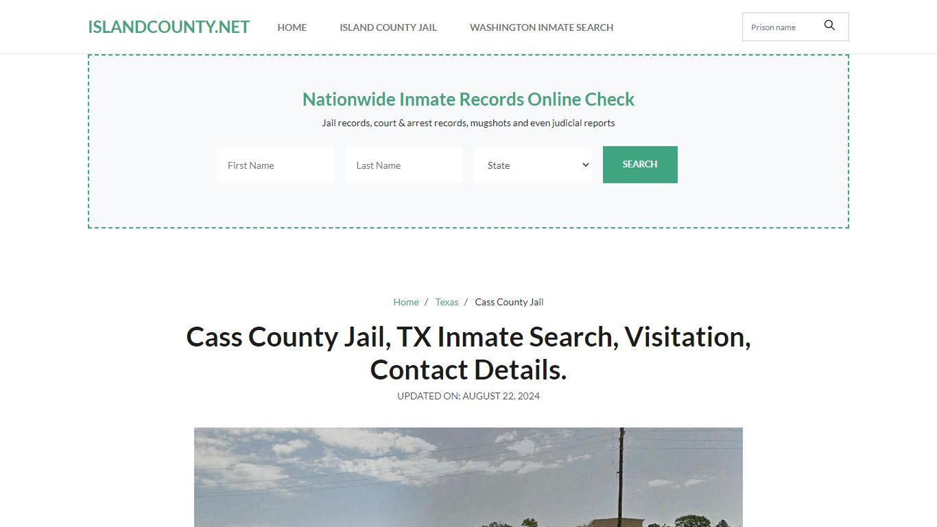 Cass County Jail, TX Inmate Roster Search, Visitations.